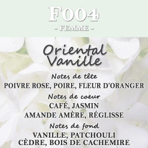 Eau de Parfum F004 (Femme), inspirée par "Black Opium"