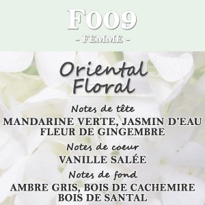 Eau de parfum F009 (Femme), inspirée par "Olympea"