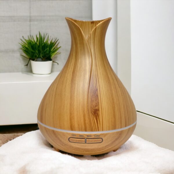 Diffuseur ultrasonique Vase, imitation bois clair (300ml)